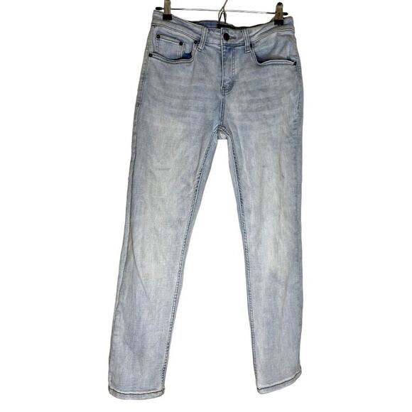 RSQ Denim Jeans Slim Straight Men Boys 29 x 30 Light Wash Blue 73% Cotton 23% Re - Picture 1 of 7